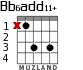 Bb6add11+ para guitarra - versión 2