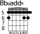 Bb6add9 para guitarra - versión 3