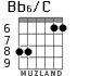 Bb6/C para guitarra - versión 3