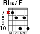 Bb6/E para guitarra - versión 5