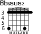 Bb6sus2 para guitarra - versión 3