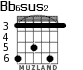 Bb6sus2 para guitarra - versión 4