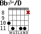 Bb75+/D para guitarra - versión 2