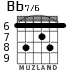 Bb7/6 para guitarra - versión 3