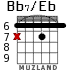 Bb7/Eb para guitarra - versión 2
