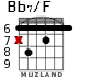 Bb7/F para guitarra - versión 4