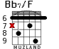 Bb7/F para guitarra - versión 5