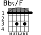 Bb7/F para guitarra
