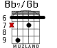 Bb7/Gb para guitarra - versión 2