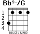 Bb9-/G para guitarra