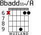 Bbadd11+/A para guitarra - versión 7