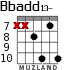 Bbadd13- para guitarra - versión 3