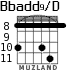 Bbadd9/D para guitarra - versión 6