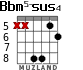 Bbm5-sus4 para guitarra - versión 2