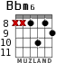 Bbm6 para guitarra - versión 4