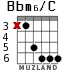 Bbm6/C para guitarra - versión 2