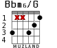 Bbm6/G para guitarra - versión 8
