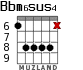 Bbm6sus4 para guitarra - versión 4