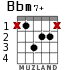 Bbm7+ para guitarra - versión 2