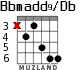 Bbmadd9/Db para guitarra - versión 2