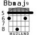 Bbmaj9 para guitarra - versión 5