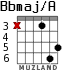 Bbmaj/A para guitarra - versión 4