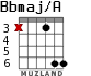 Bbmaj/A para guitarra - versión 5
