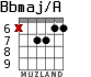 Bbmaj/A para guitarra - versión 9