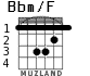 Bbm/F para guitarra