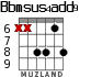 Bbmsus4add9 para guitarra - versión 5