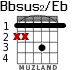 Bbsus2/Eb para guitarra - versión 1
