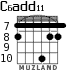 C6add11 para guitarra - versión 5