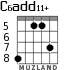 C6add11+ para guitarra - versión 4
