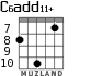 C6add11+ para guitarra - versión 6