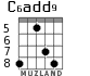 C6add9 para guitarra - versión 5