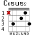 C6sus2 para guitarra - versión 2
