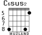 C6sus2 para guitarra - versión 5