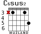 C6sus2 para guitarra - versión 1