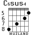 C6sus4 para guitarra - versión 4