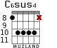 C6sus4 para guitarra - versión 5