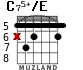 C75+/E para guitarra - versión 2