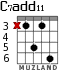 C7add11 para guitarra - versión 3