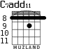 C7add11 para guitarra - versión 5
