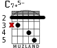 C7+5- para guitarra - versión 2