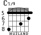 C7/9 para guitarra - versión 7