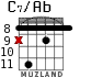 C7/Ab para guitarra - versión 3