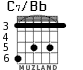 C7/Bb para guitarra - versión 3