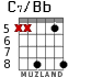 C7/Bb para guitarra - versión 5