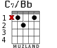 C7/Bb para guitarra