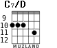 C7/D para guitarra - versión 2